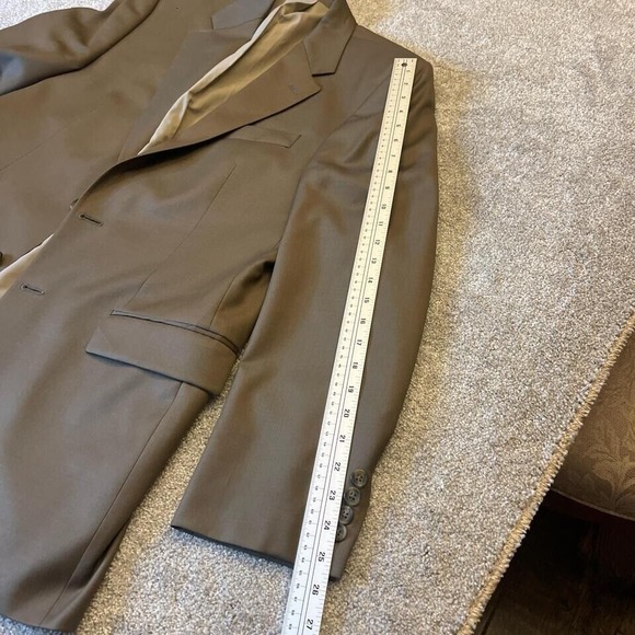 Lauren Ralph Lauren Wool Blazer Men's US 40L Brown Blazer / Sport Coat - Picture 6 of 7